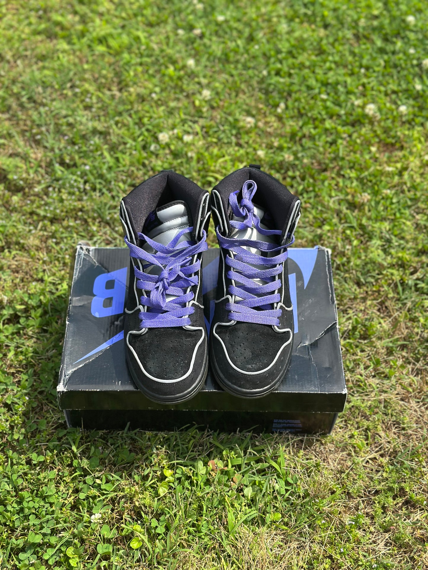 Nike SB Dunk High “Black Purple Box” Size 10.5M