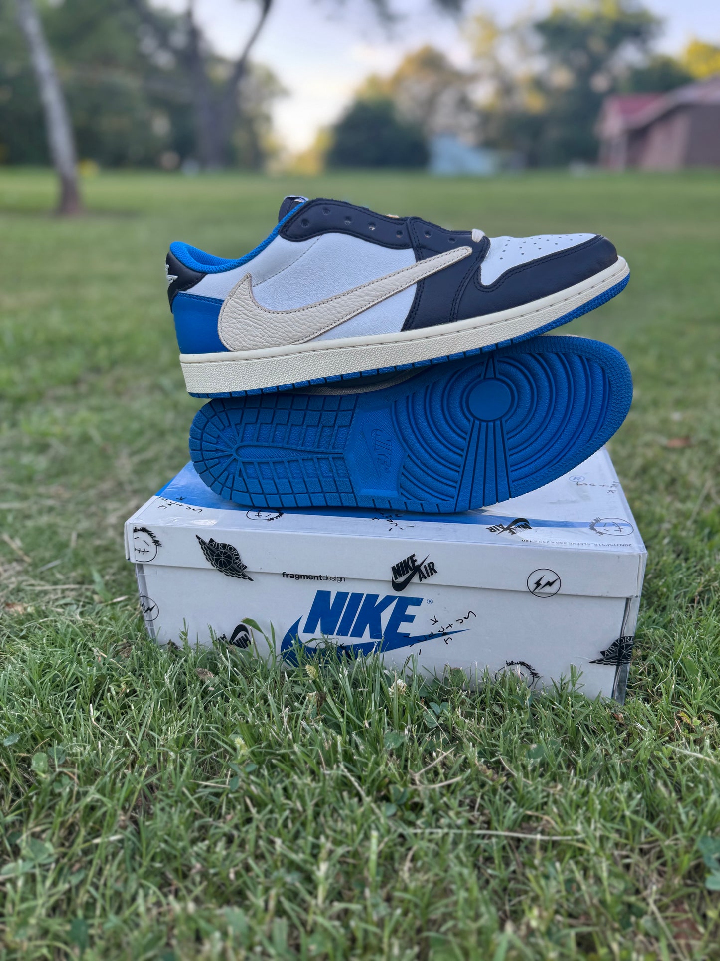 Jordan 1 Retro Low OG SP "Fragment X Travis Scott" Sz 12M