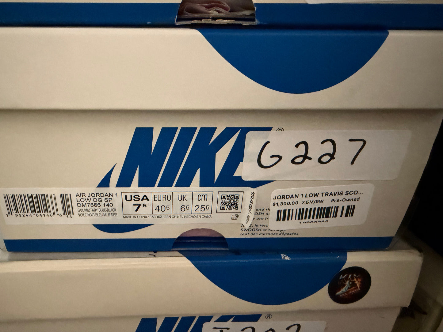 JORDAN 1 LOW TRAVIS SCOTT FRAGMENT