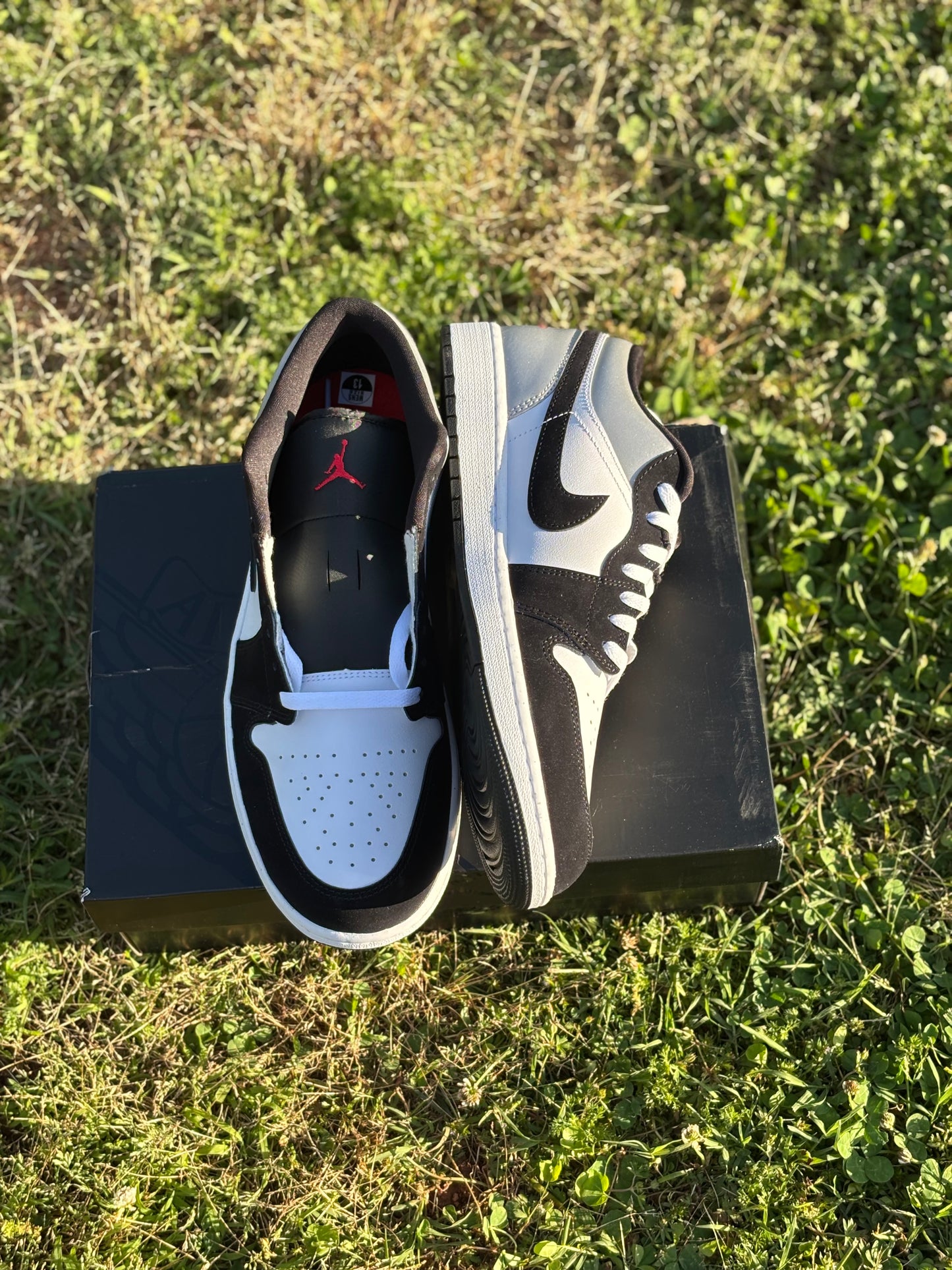 Jordan 1 Low SE "Fire Red Black Matte Silver" Sz 13M