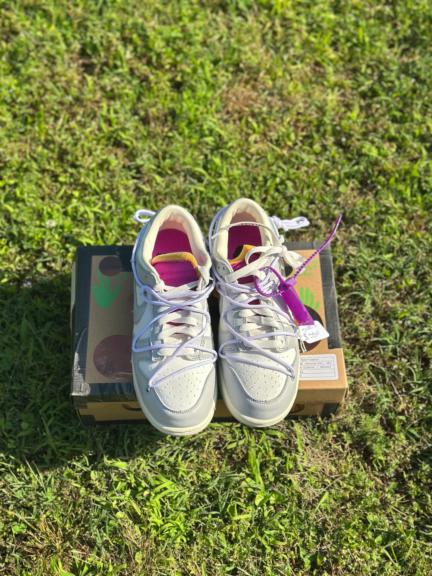 Nike Dunk Low Offwhite “Lot 3 Of 50” Size 8M
