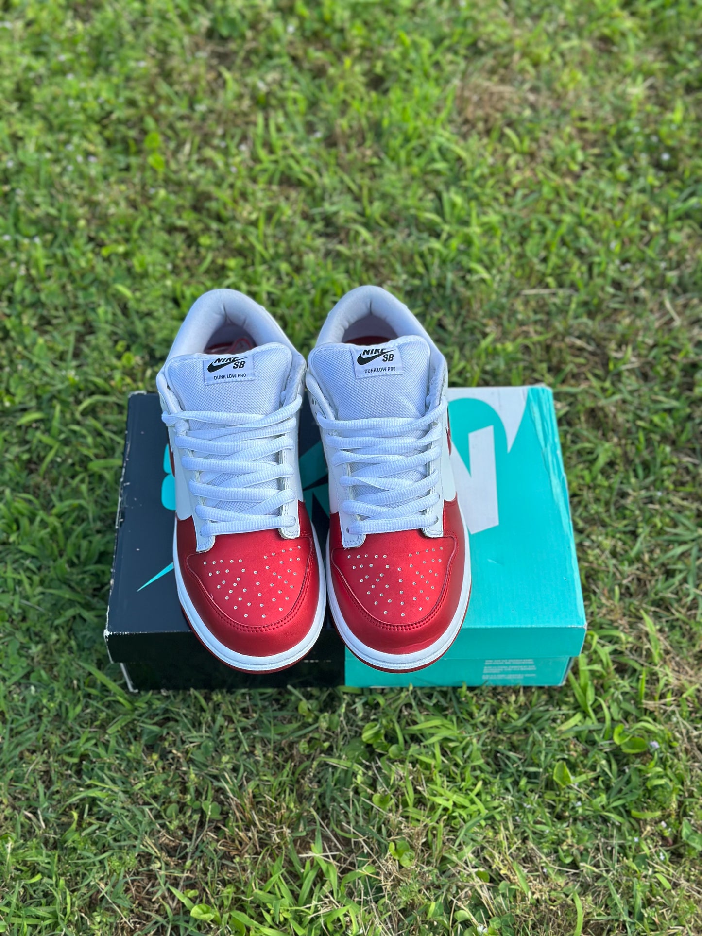 Nike SB Dunk Low “ Supreme Jewel Swoosh Red” Size 8.5M