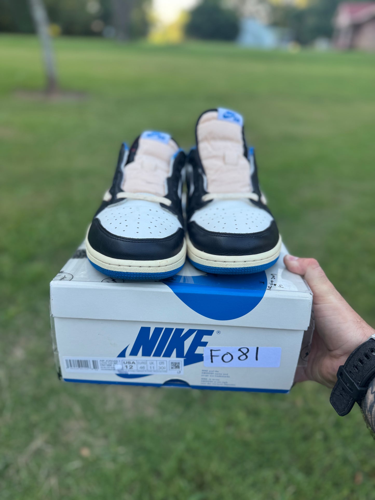 Jordan 1 Retro Low OG SP "Fragment X Travis Scott" Sz 12M