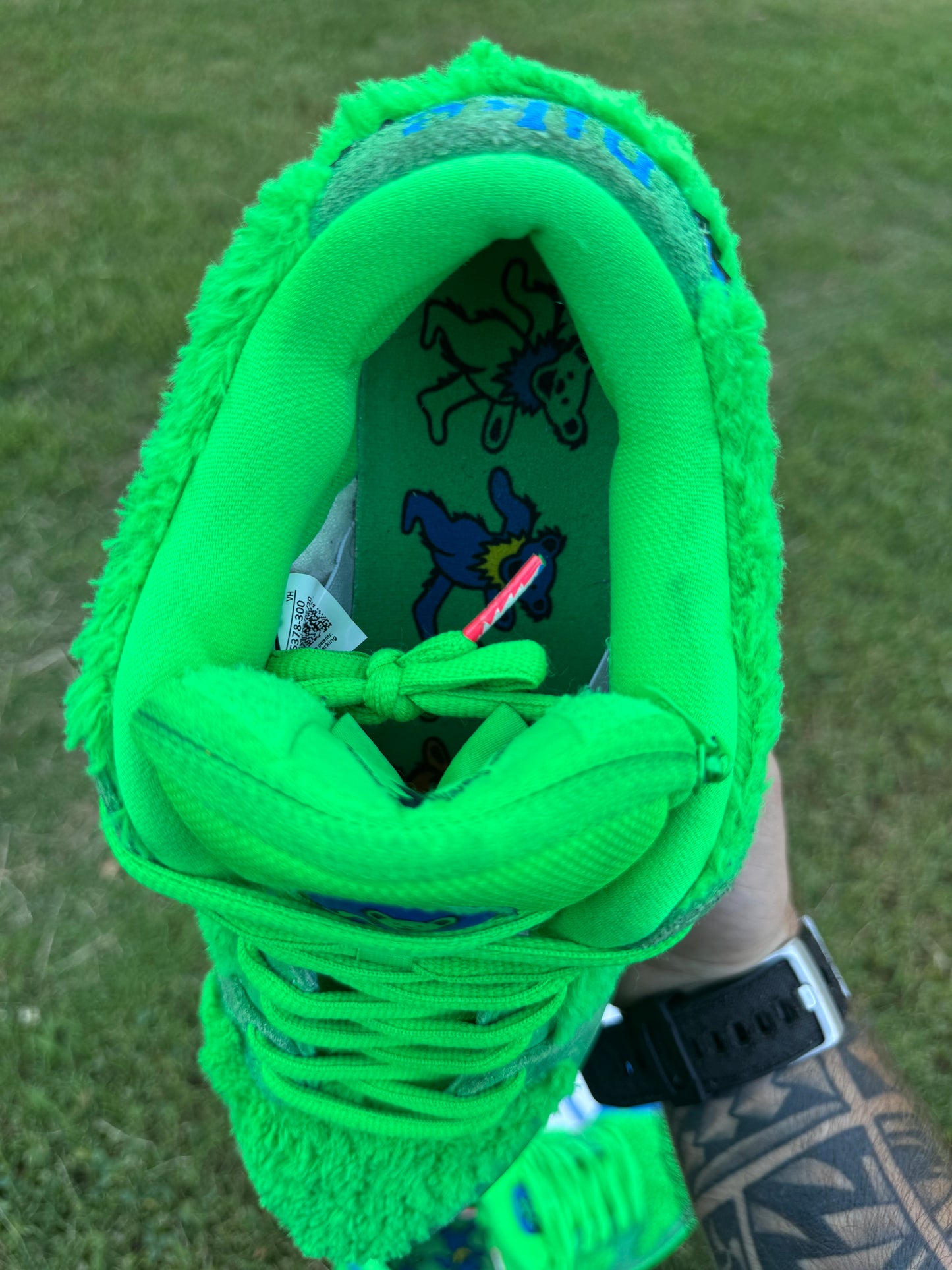 Nike SB Dunk Low "Grateful Dead Bears Green" Sz 11.5M