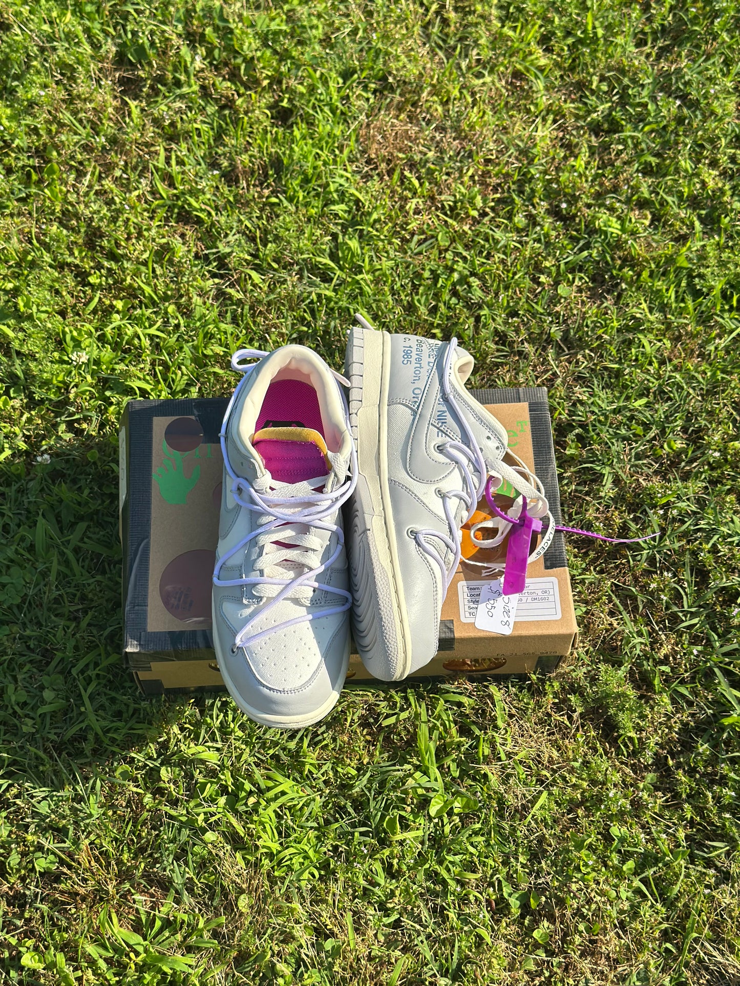 Nike Dunk Low Offwhite “Lot 3 Of 50” Size 8M