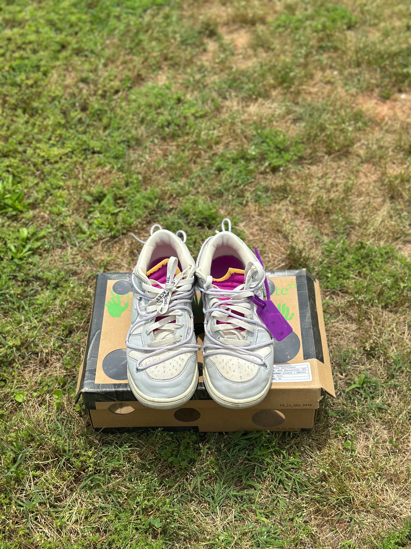 Nike Dunk Low Offwhite “Lot 3 of 50” Size 9.5M