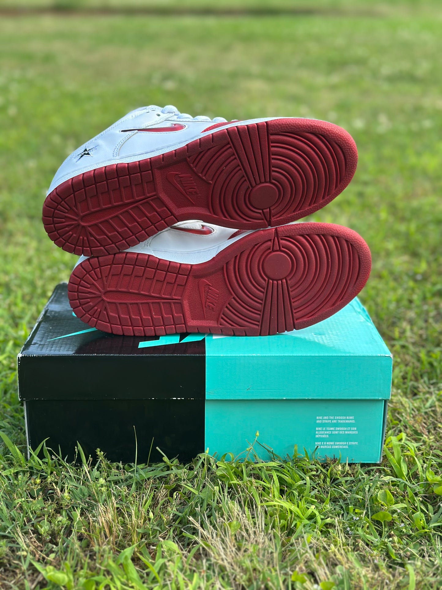 Nike SB Dunk Low “ Supreme Jewel Swoosh Red” Size 8.5M
