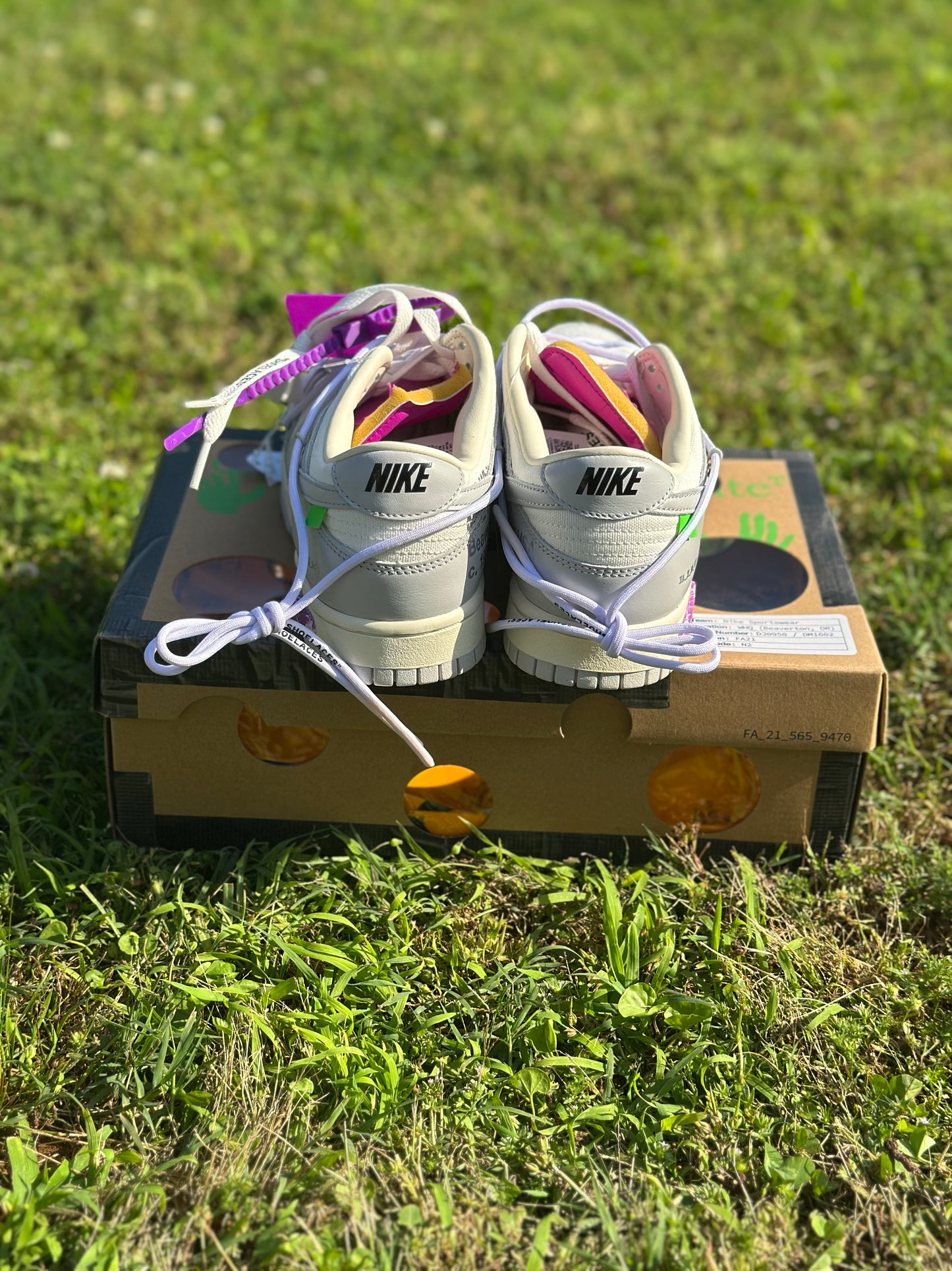 Nike Dunk Low Offwhite “Lot 3 Of 50” Size 8M