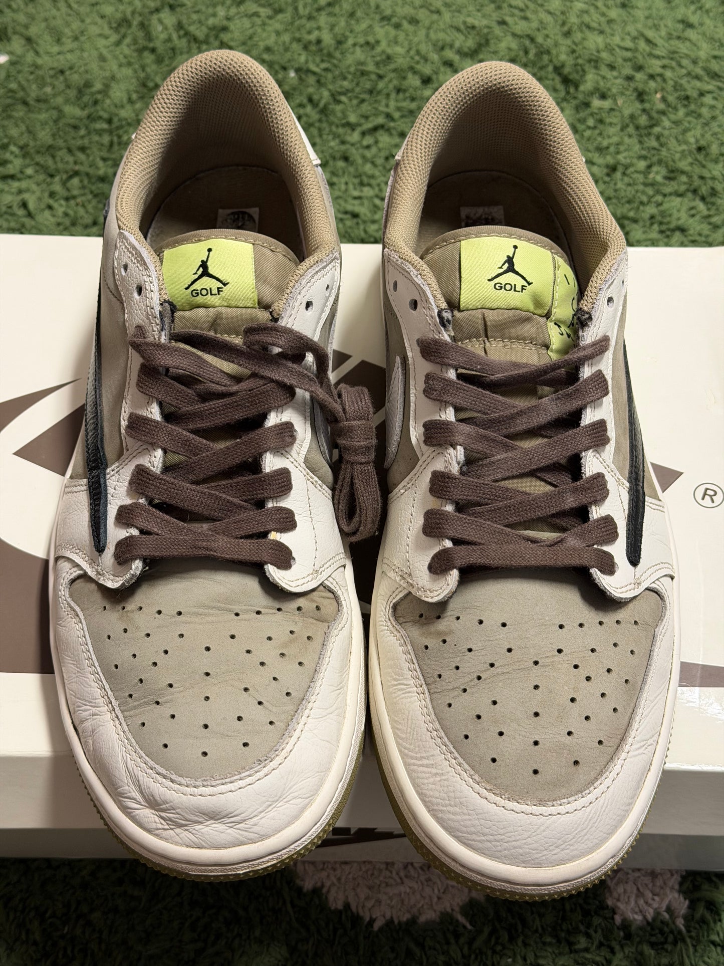 Jordan 1 Retro Low Golf Travis Scott Neutral Olive