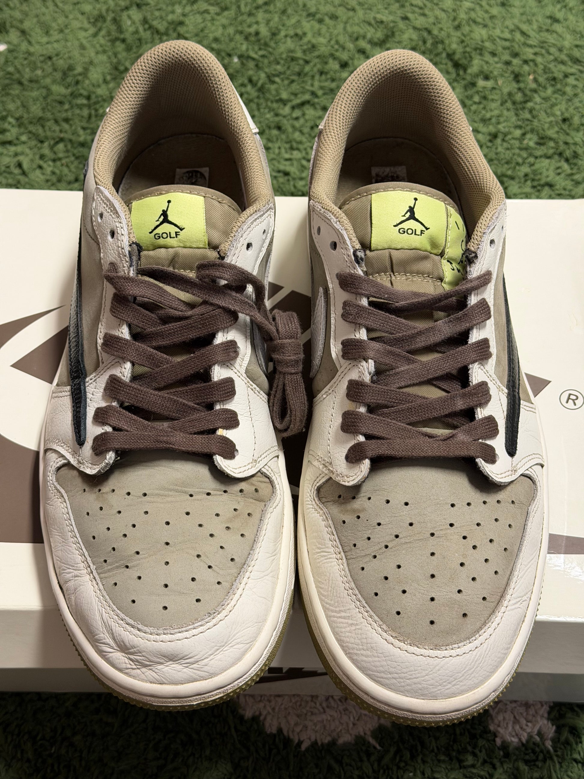Jordan 1 Retro Low Golf Travis Scott Neutral Olive