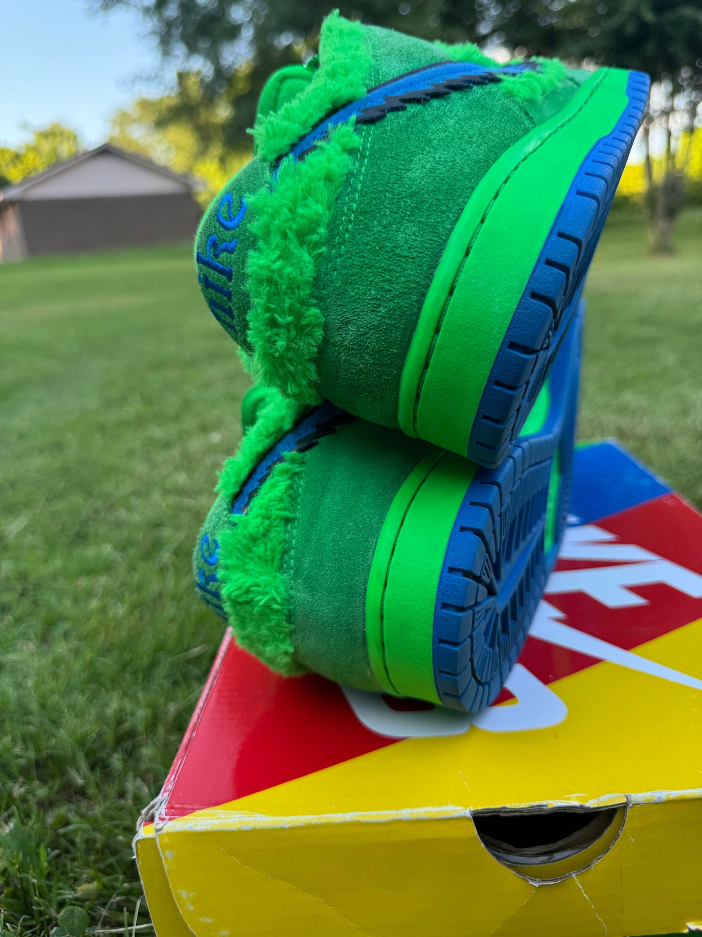 Nike SB Dunk Low "Grateful Dead  Bears Green" Sz 11.5M