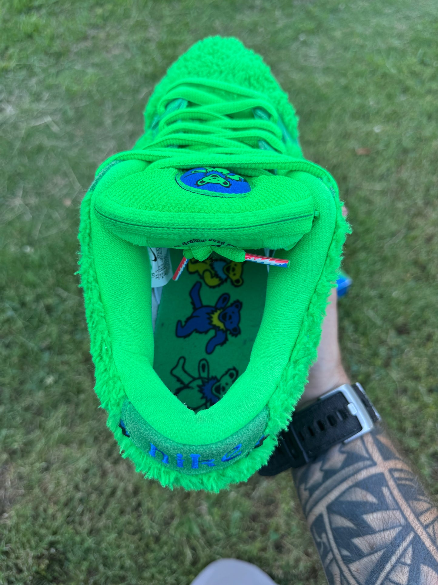 Nike SB Dunk Low "Grateful Dead  Bears Green" Sz 11.5M