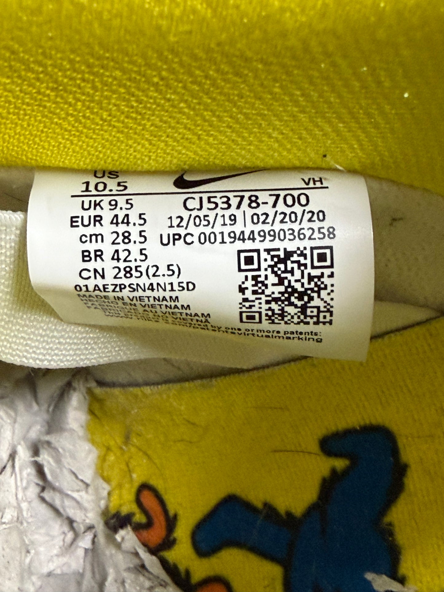 Nike SB Dunk Low Grateful Dead Bears Opti Yellow