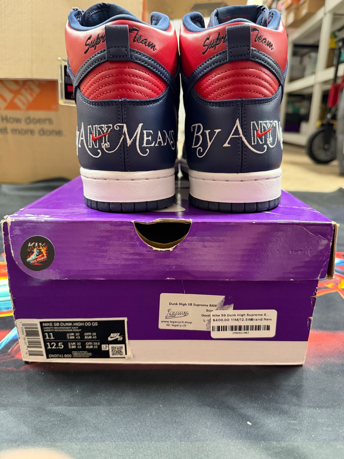 Nike SB Dunk High Supreme By Any Means Navy