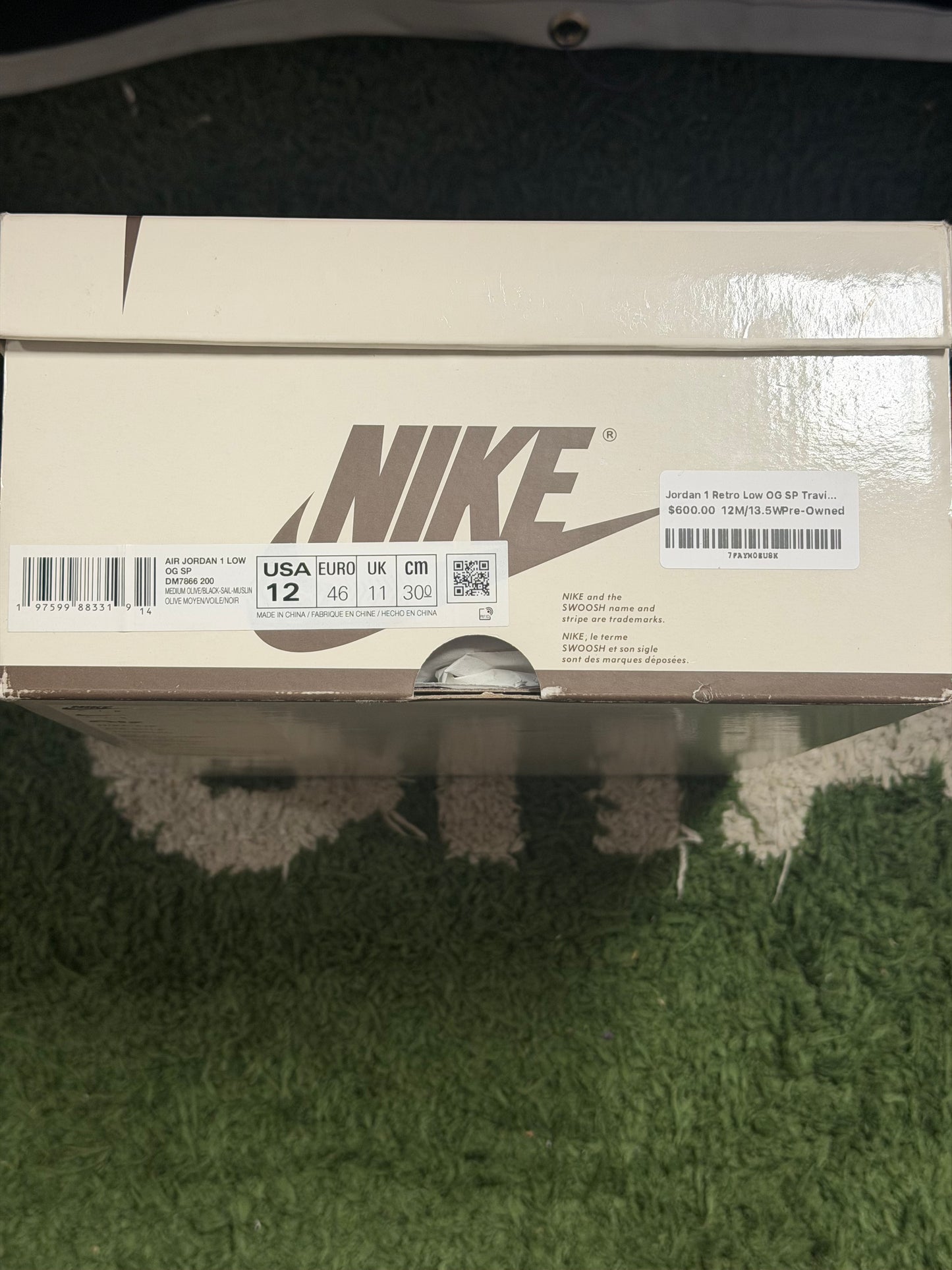 Jordan 1 Retro Low OG SP Travis Scott Medium Olive