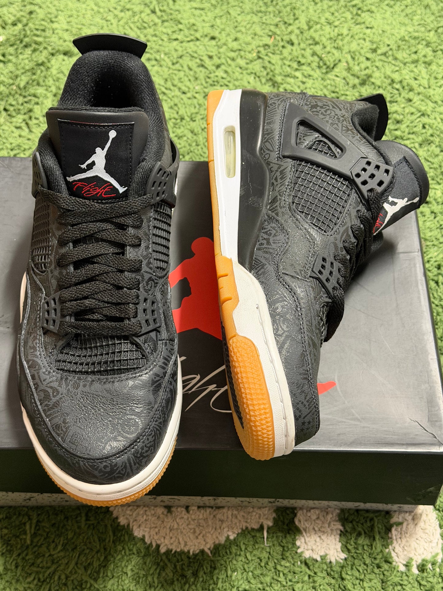 Jordan 4 Retro Laser Black Gum