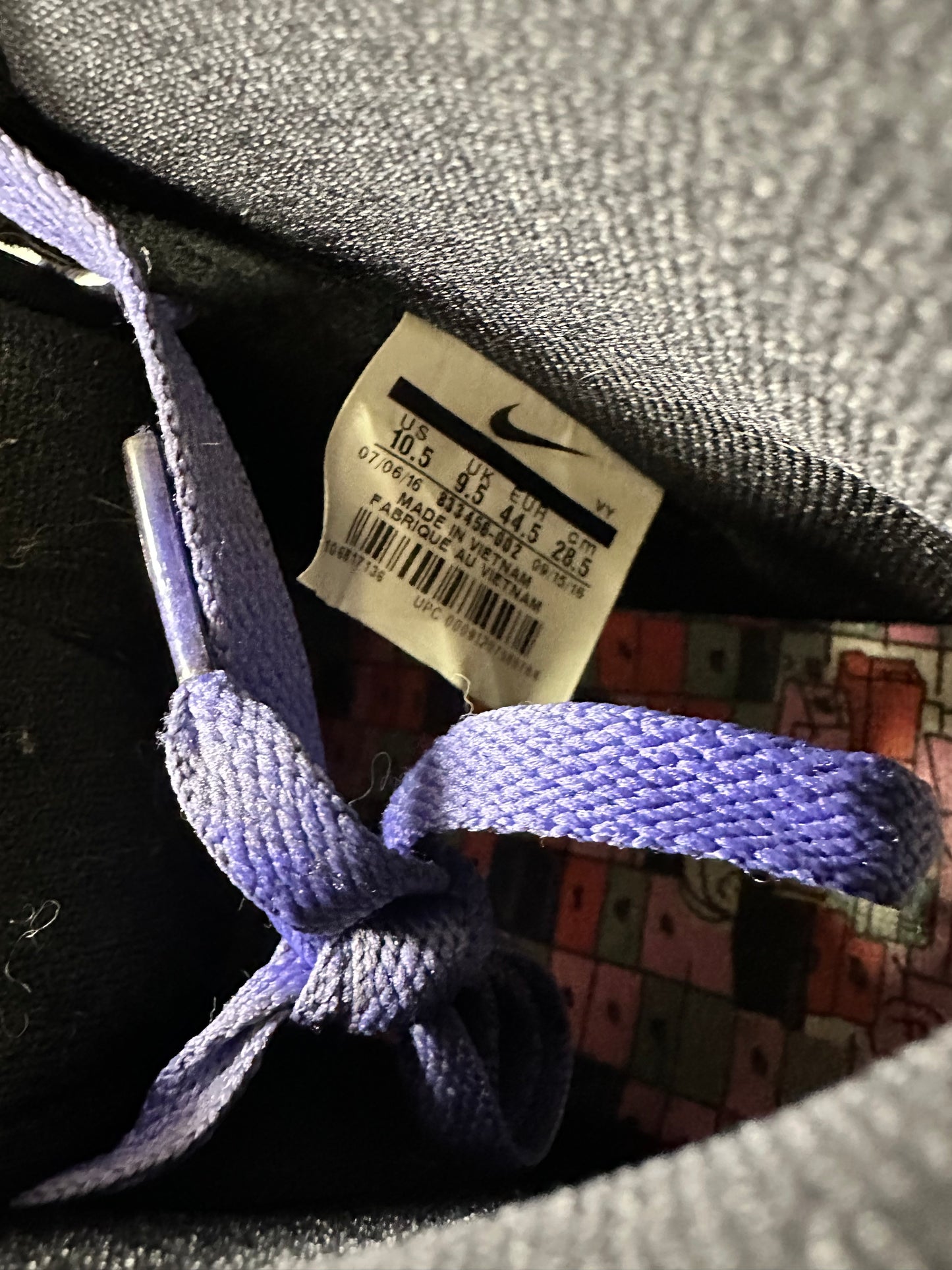 Nike SB Dunk High Black Purple Box