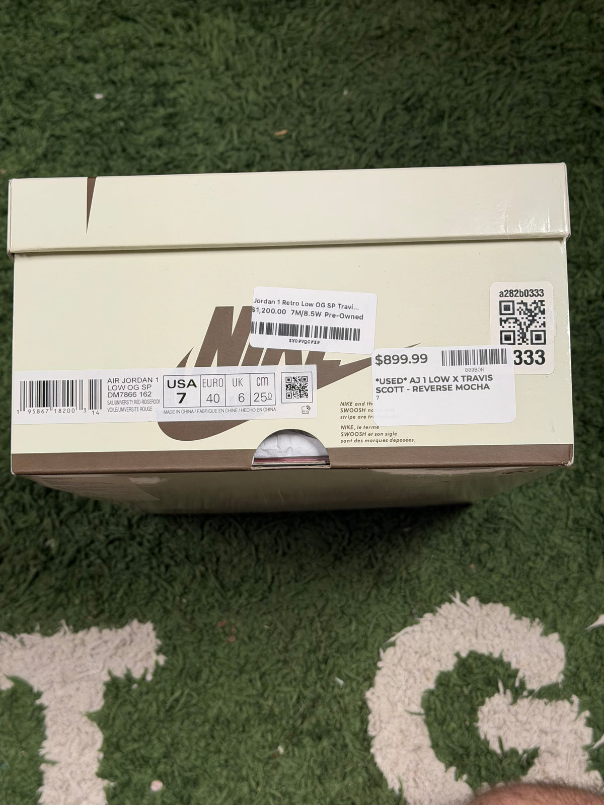 Jordan 1 Retro Low OG SP Travis Scott Reverse Mocha