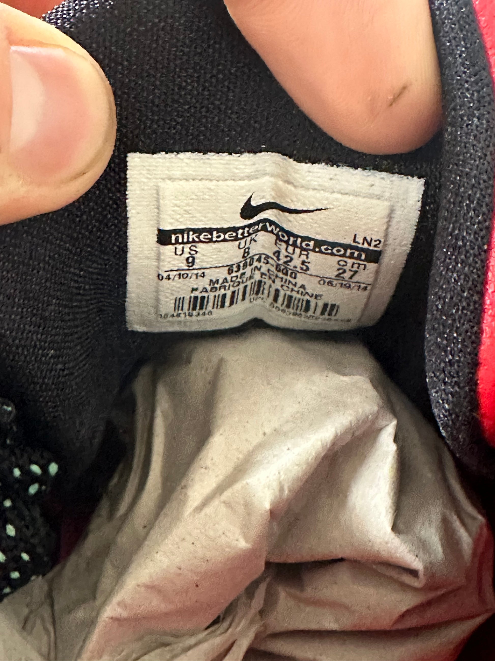 NIKE KOBE 9 ELITE LOW UNIVERSITY RED