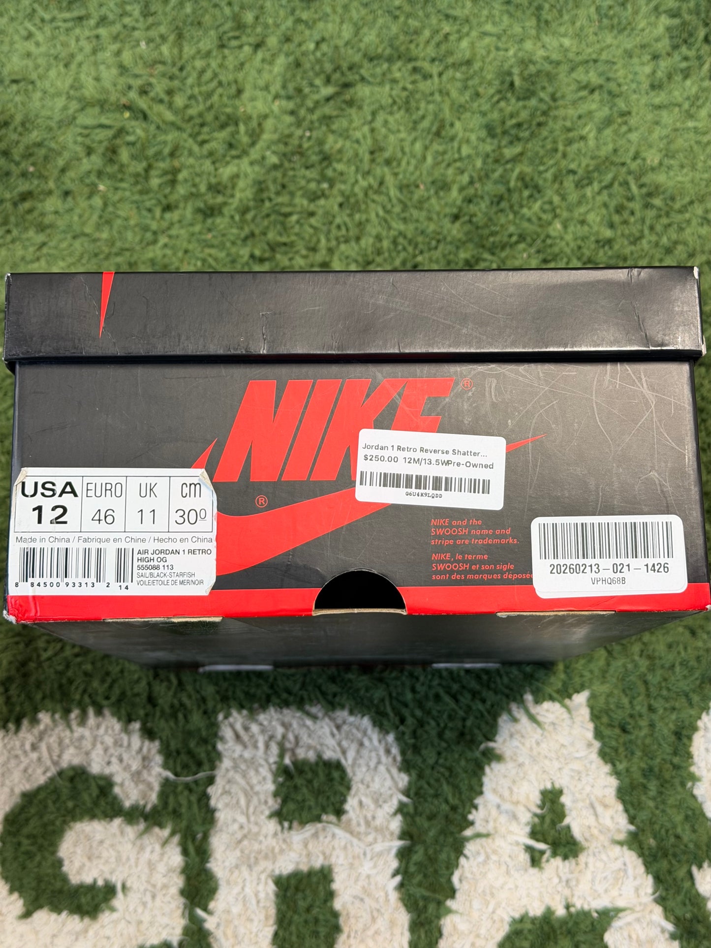 Jordan 1 Retro Reverse Shattered Backboard