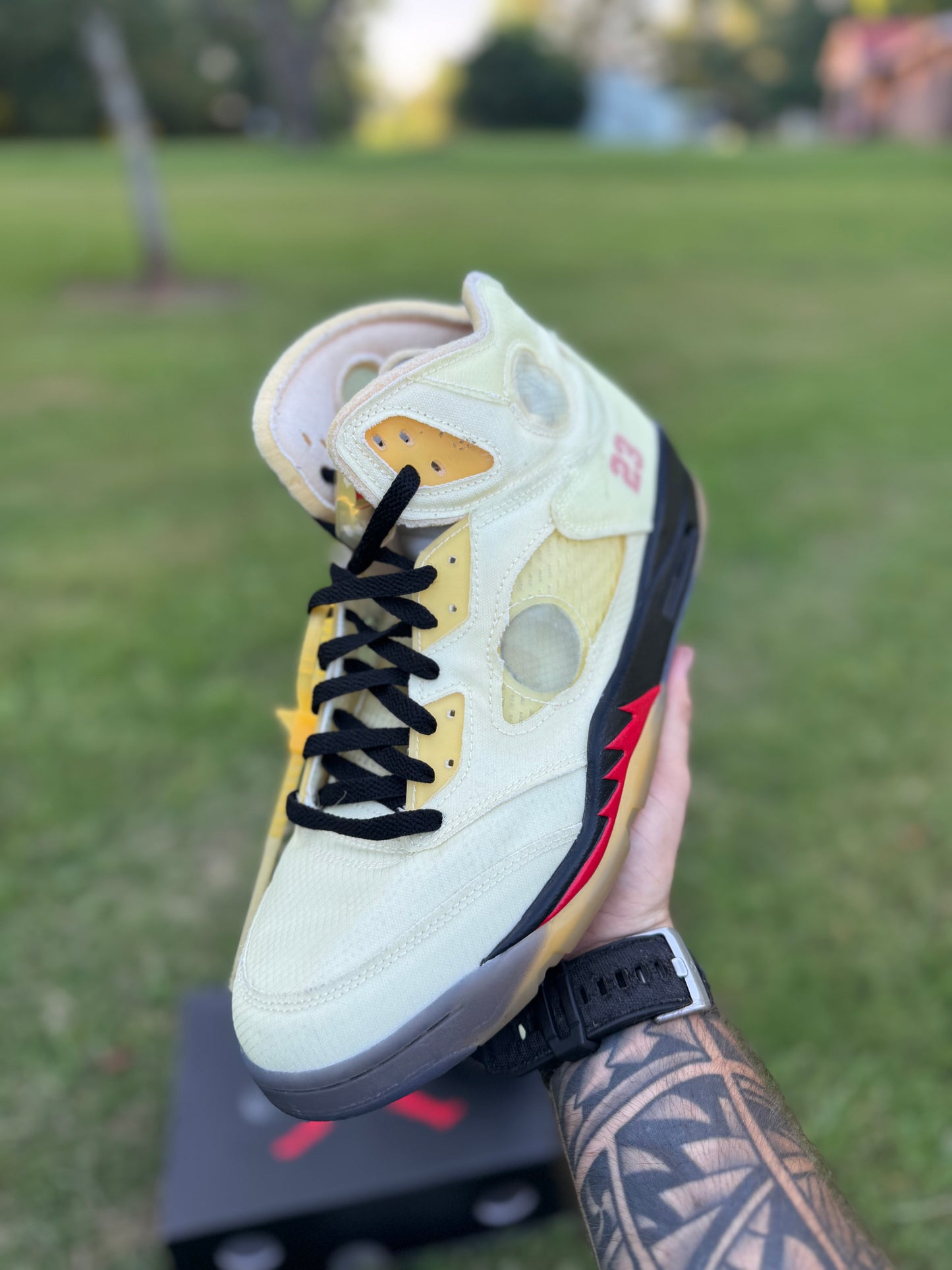 Jordan 5 Retro "Off-White Sail" Sz 11.5M