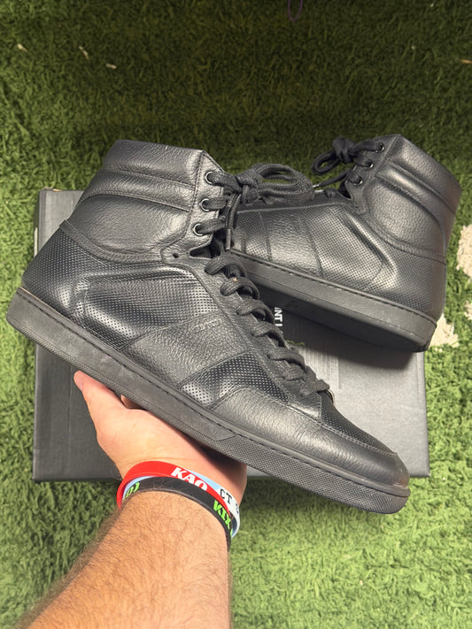 SAINT LAURENT BLACK HIGH TOP SNEAKER