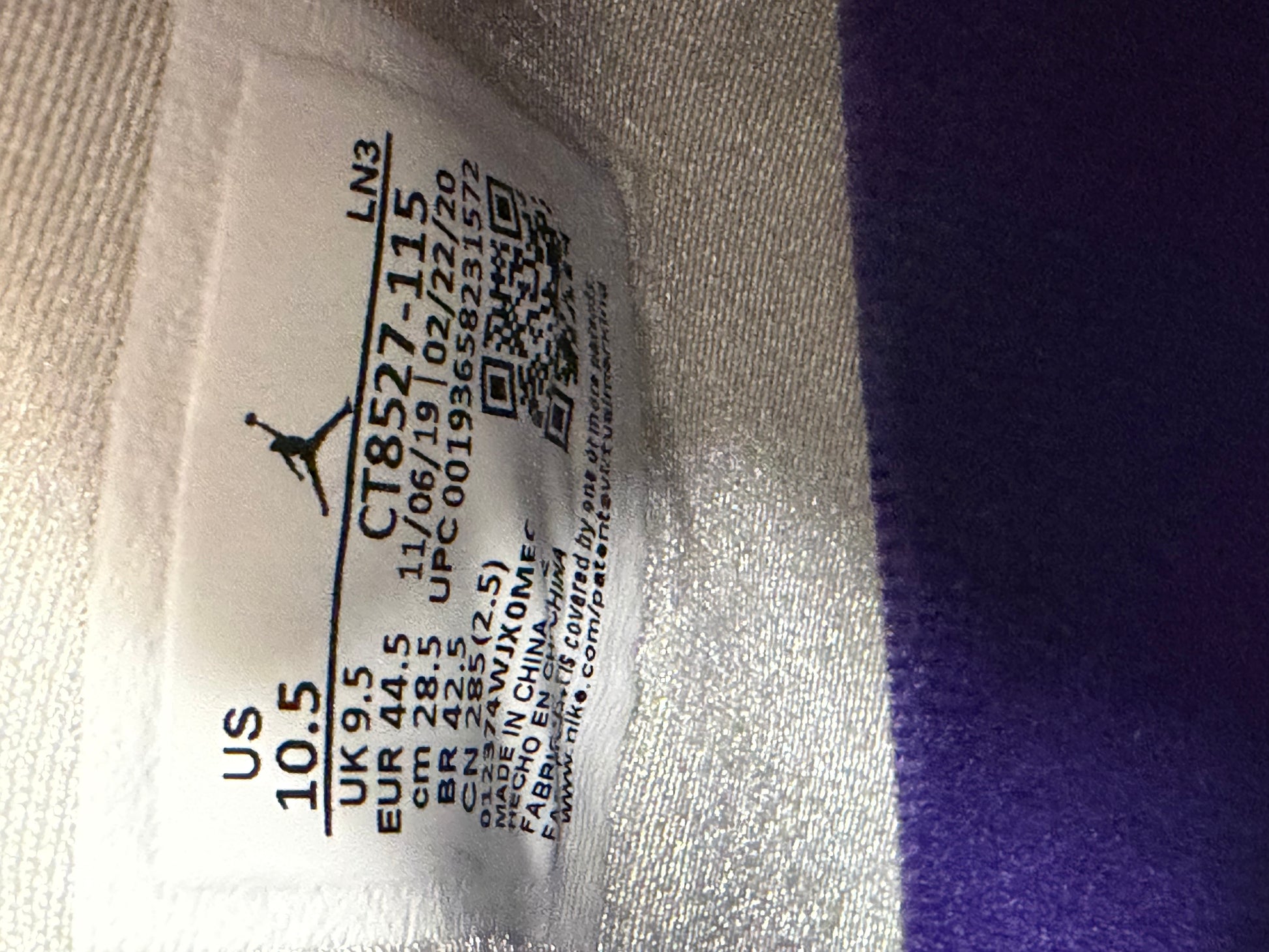 Jordan 4 Retro Metallic Purple