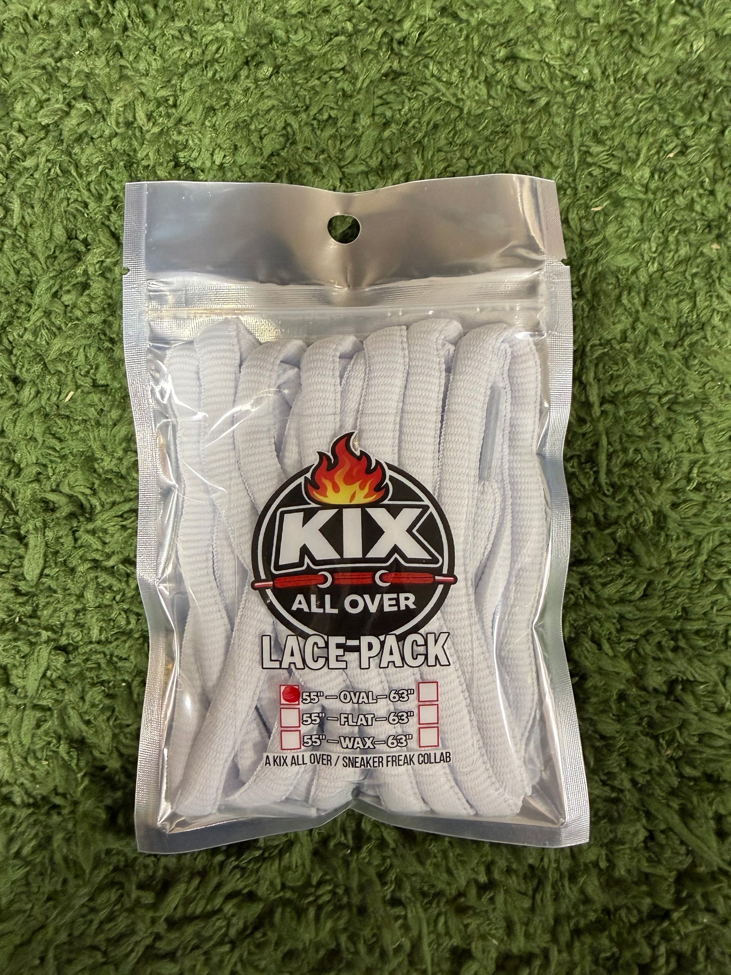 SINGLE LACE PACKS WHITE 55" OVAL LACES