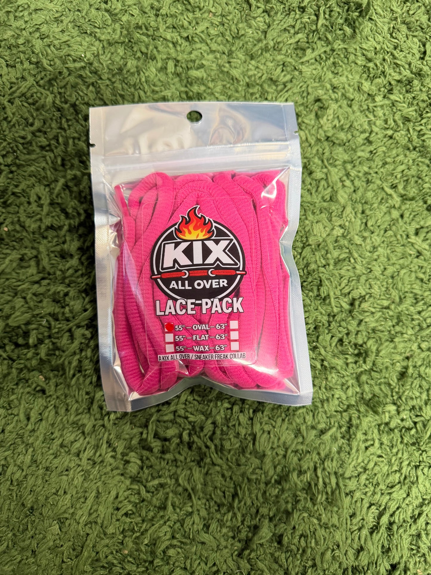 SINGLE LACE PACKS MAGENTA PINK  55" OVAL LACES