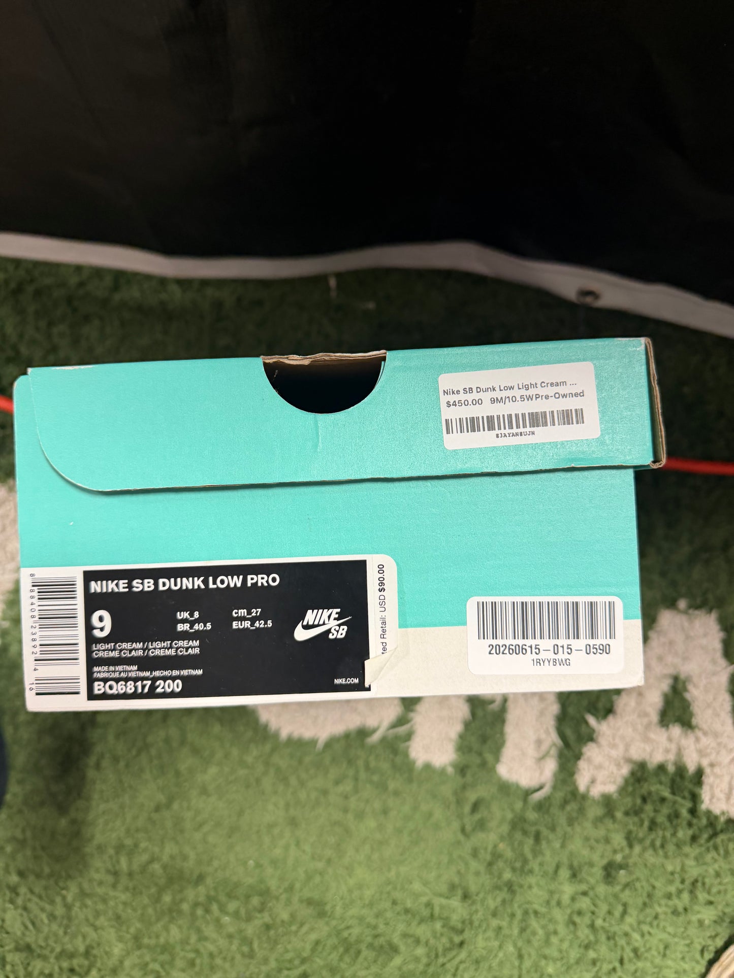 Nike SB Dunk Low Light Cream Thunderstorm