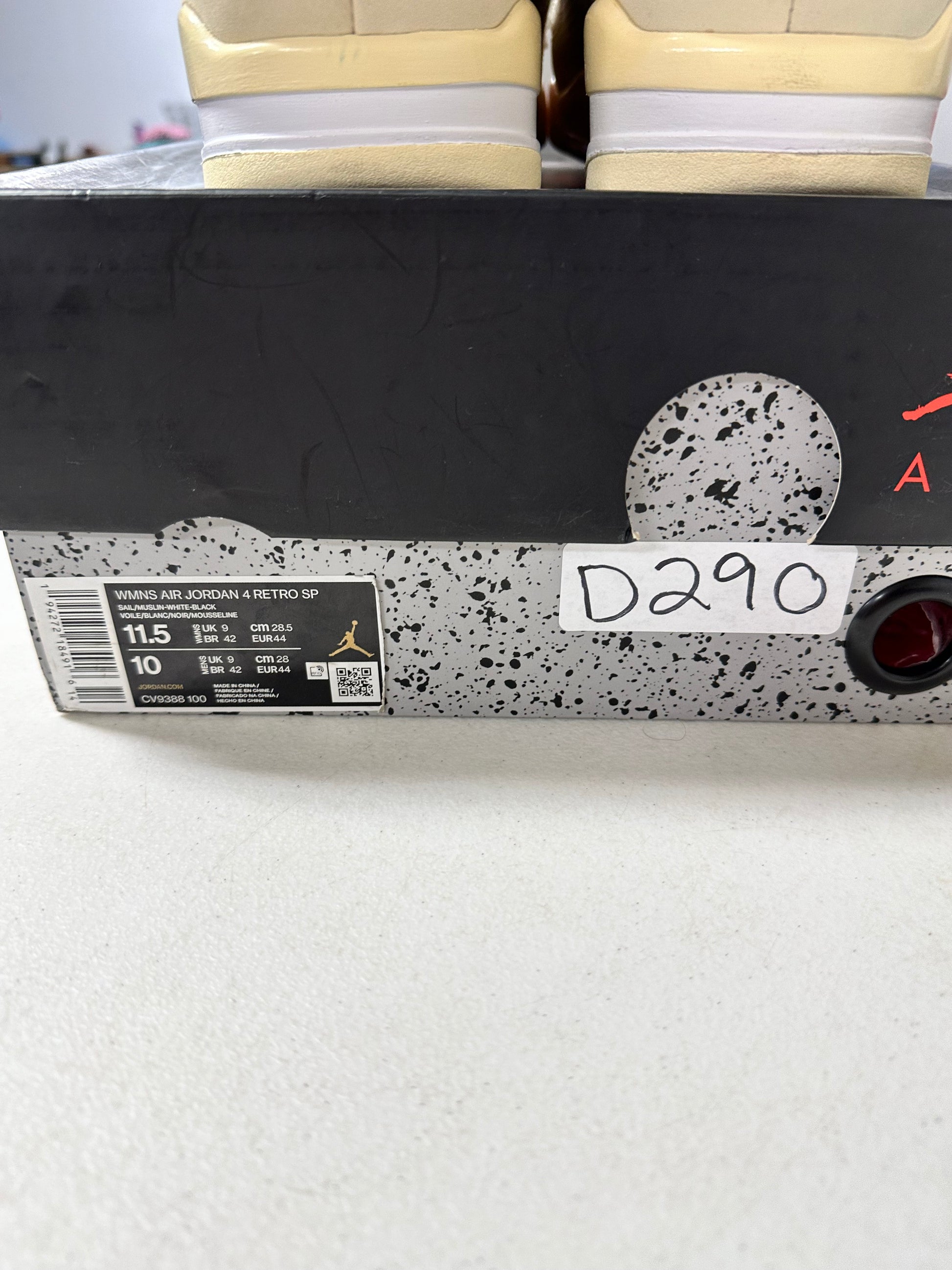 Jordan 4 Off White Sail