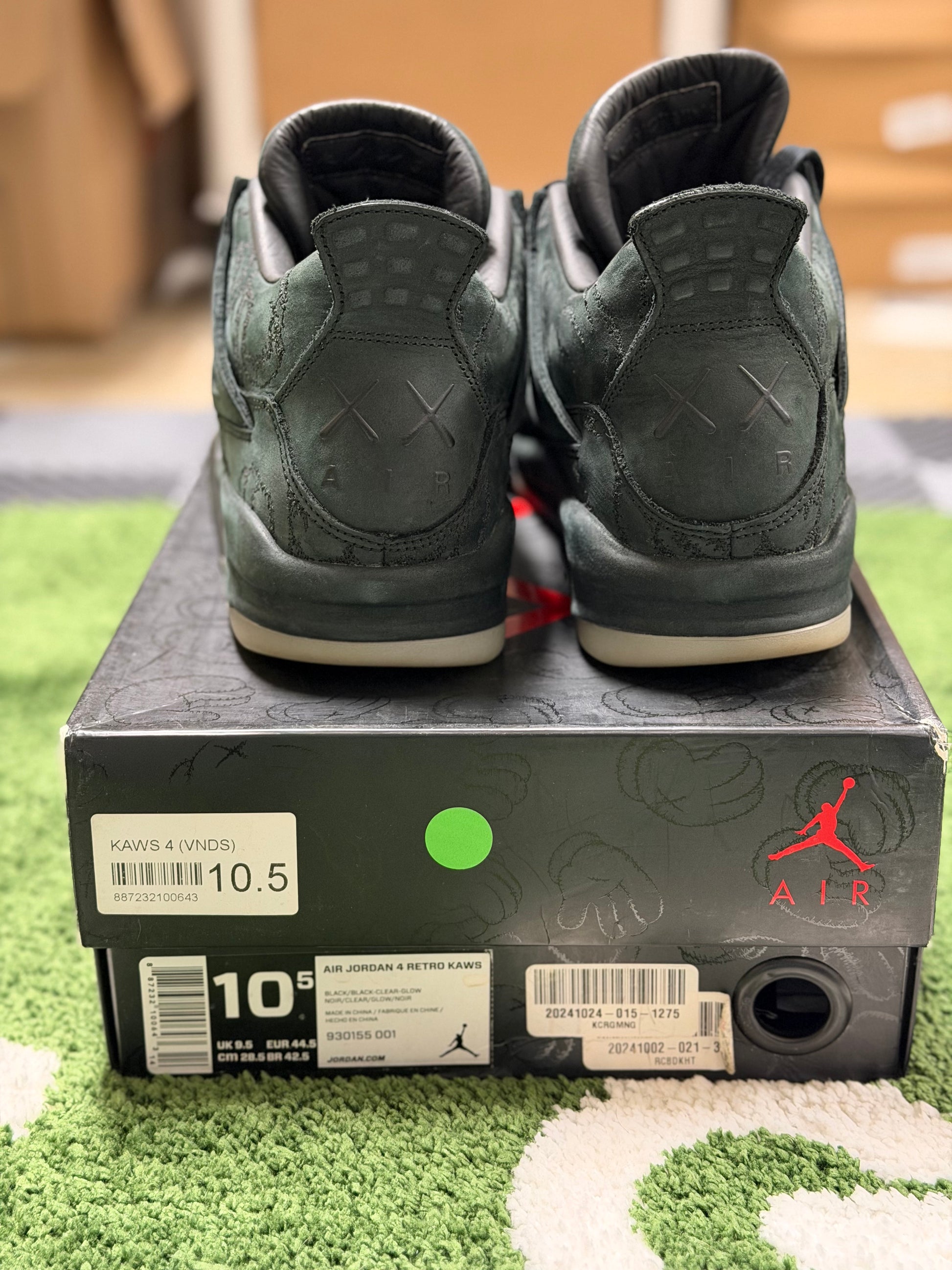 Jordan 4 Retro Kaws Black