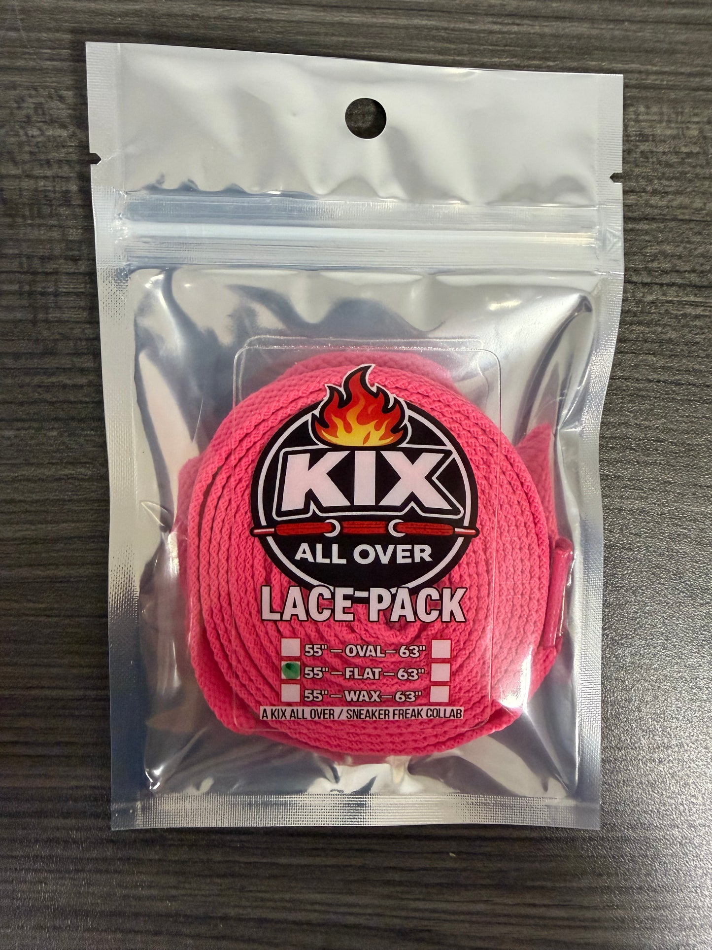 SINGLE LACE PACKS HOT PINK 55" FLAT LACES