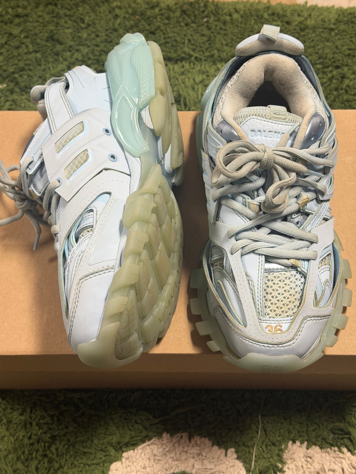 Balenciaga Track Clear Sole Light Blue (Women's)