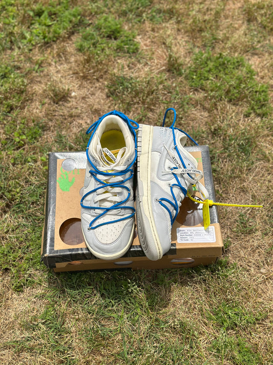Nike Dunk Low Offwhite “Lot 10 of 50” Size 9.5M