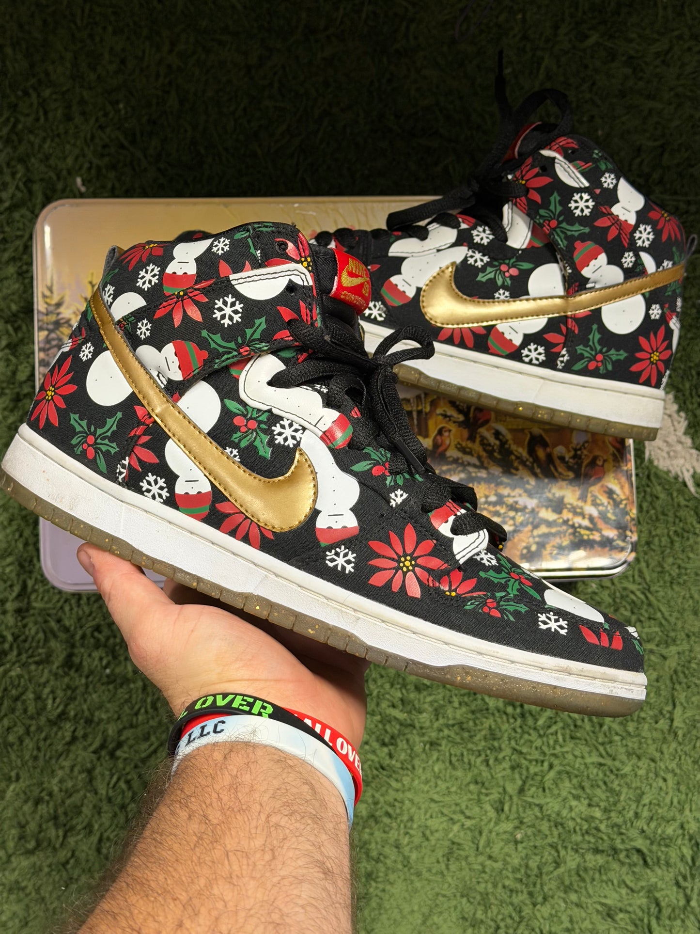 Nike SB Dunk High Concepts Ugly Christmas Sweater Black