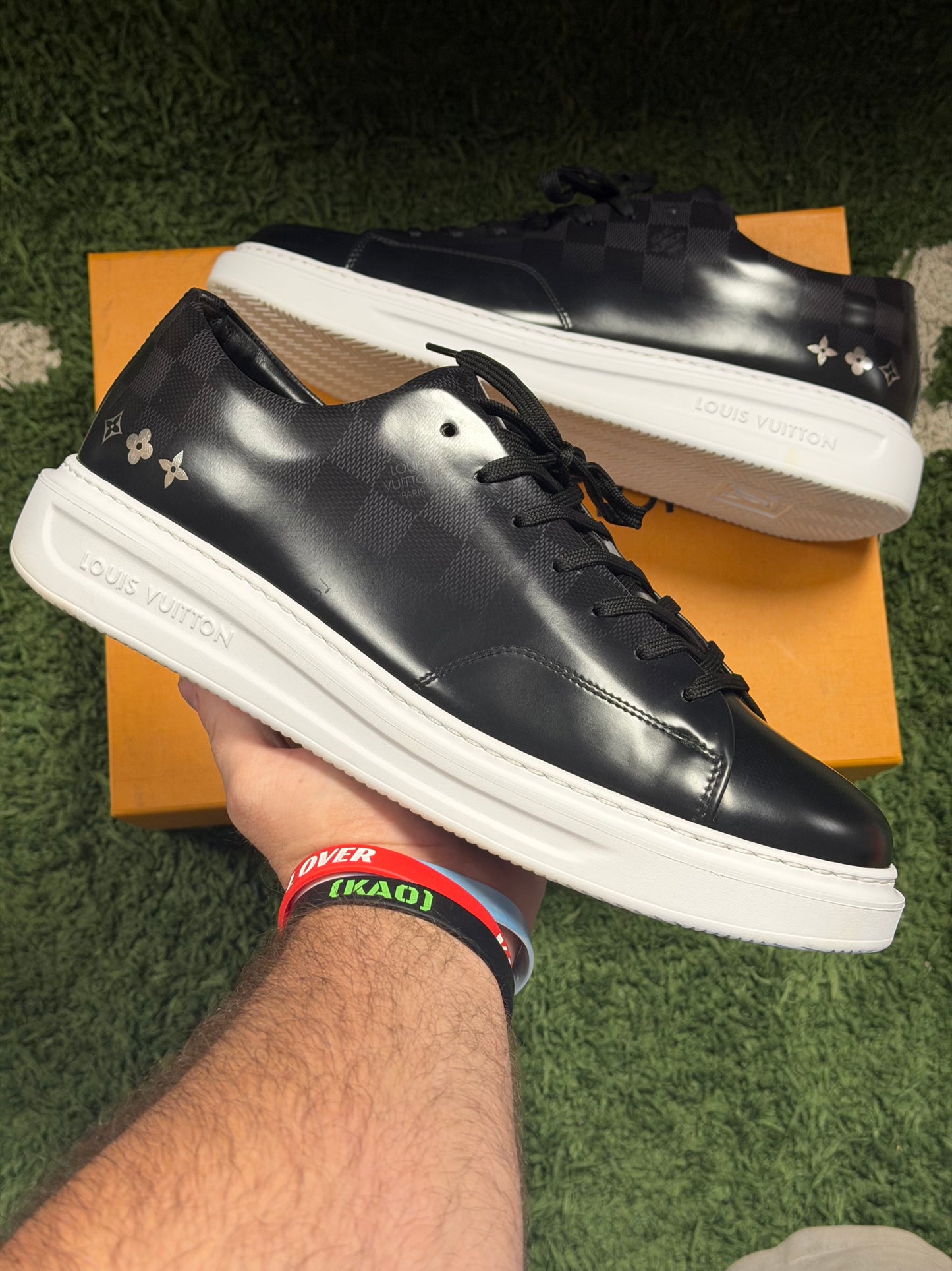 Louis Vuitton Beverly Hills Damier Sneaker Black White