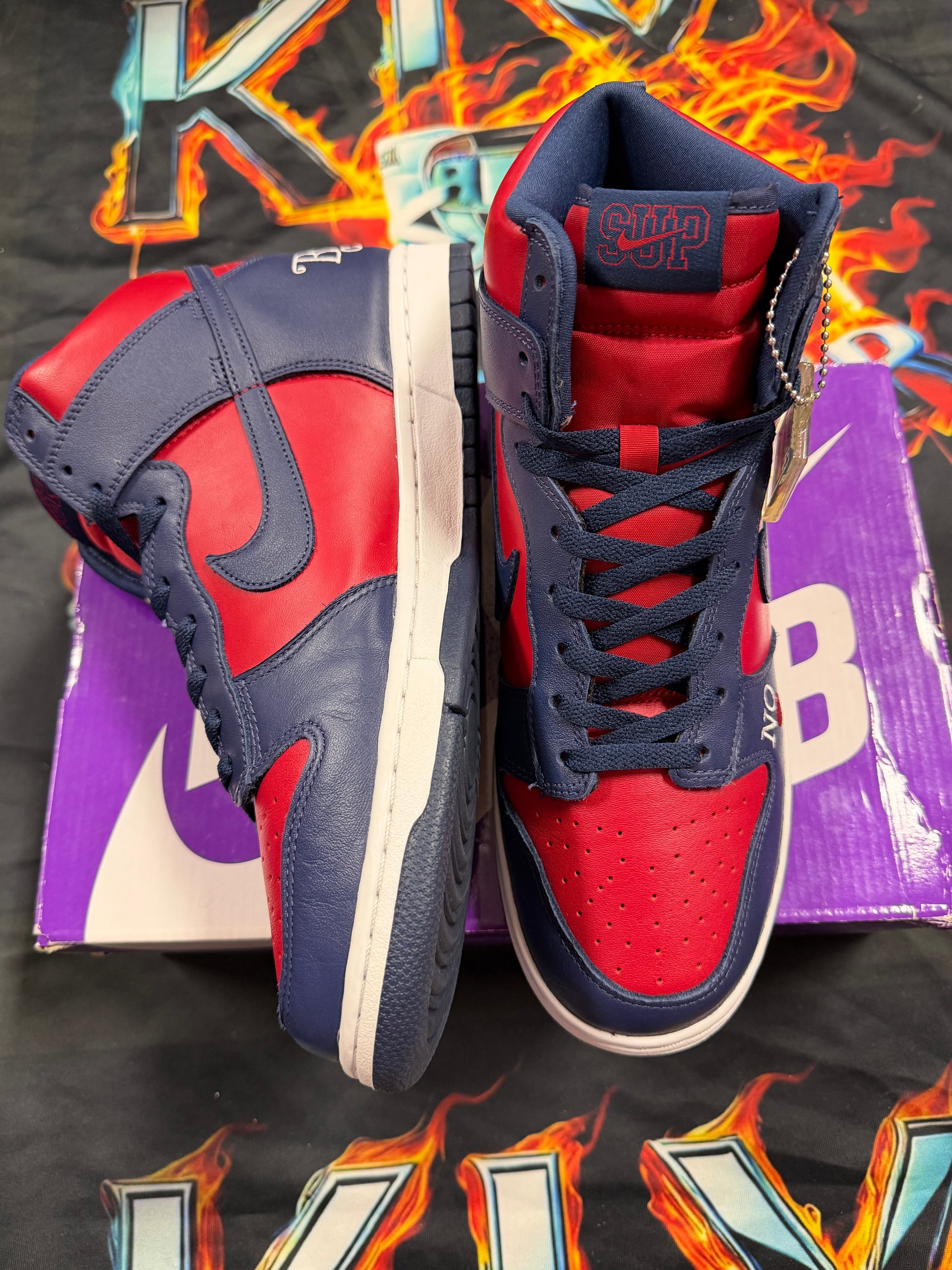 Nike SB Dunk High Supreme By Any Means Navy