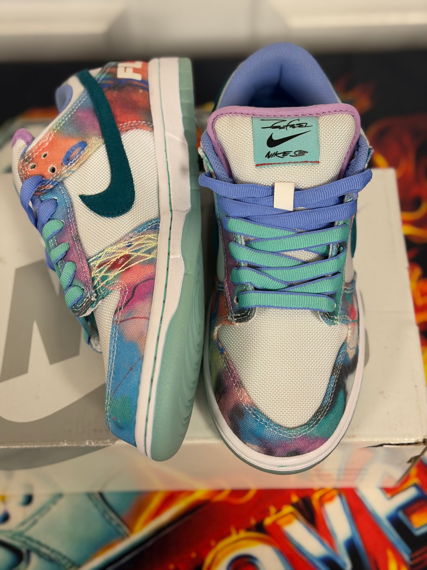 Nike SB Dunk Low Futura Laboratories Bleached Aqua
