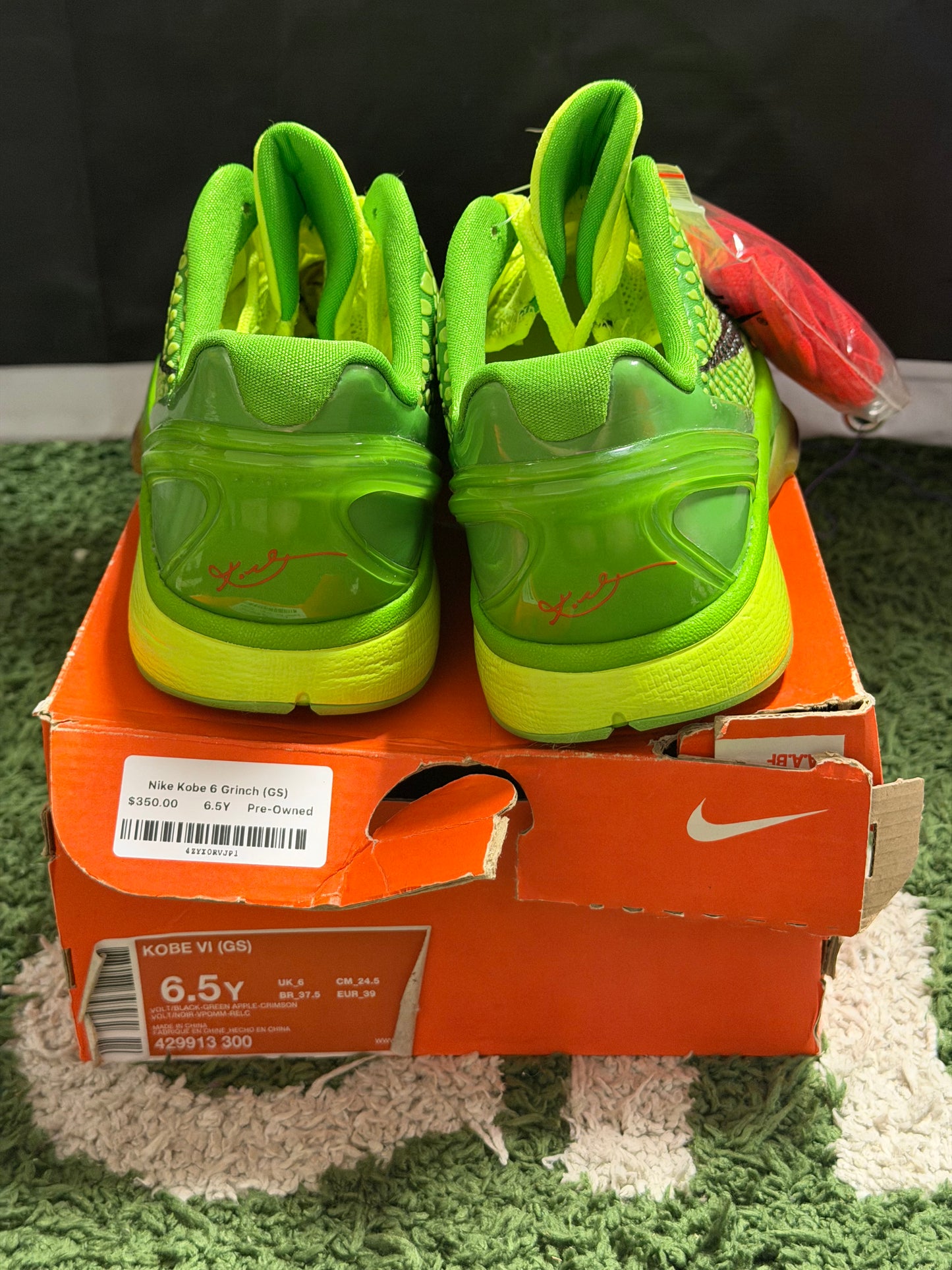 Nike Kobe 6 Grinch (GS)