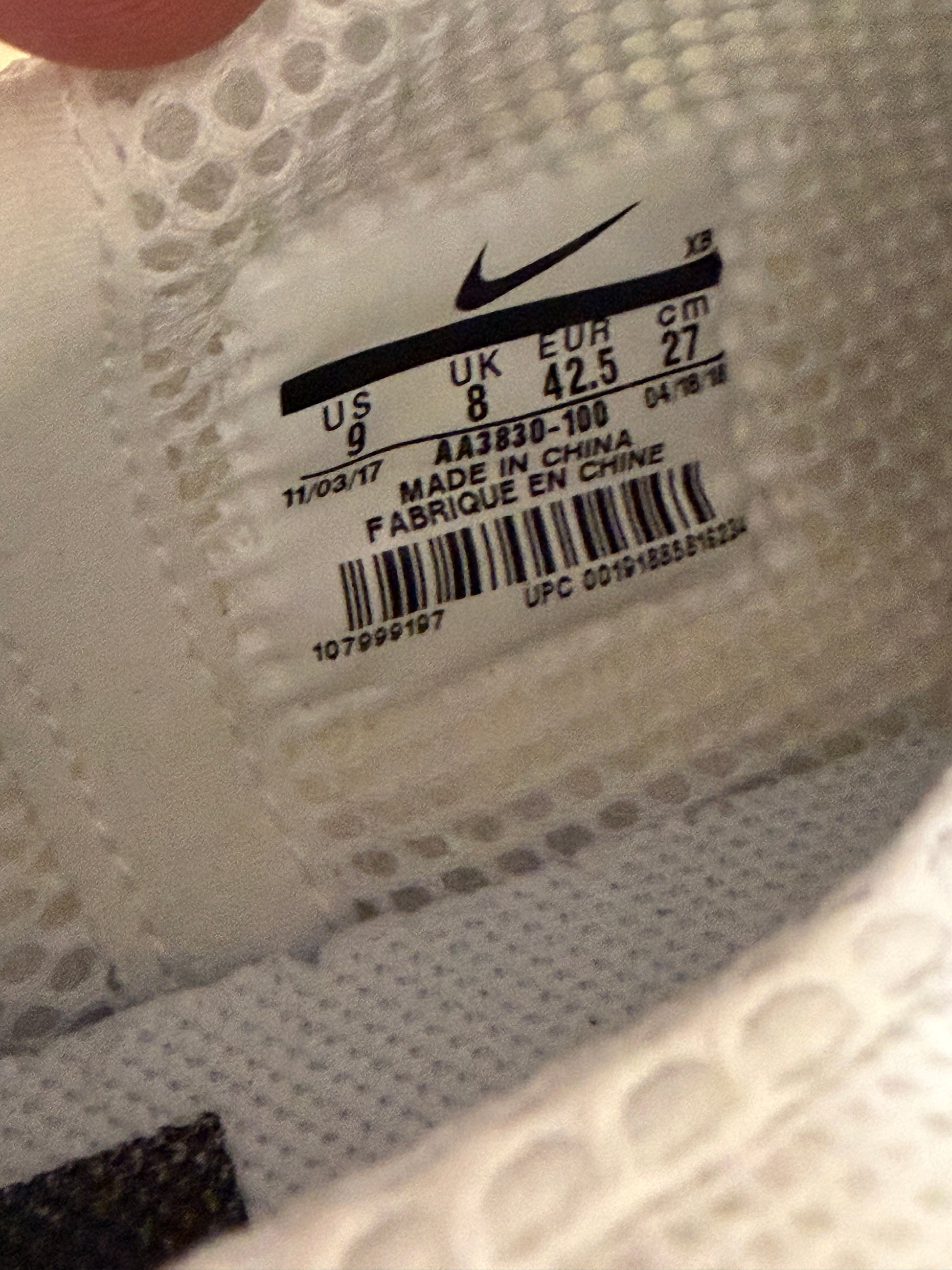 NIKE OFFWHITE PRESTO