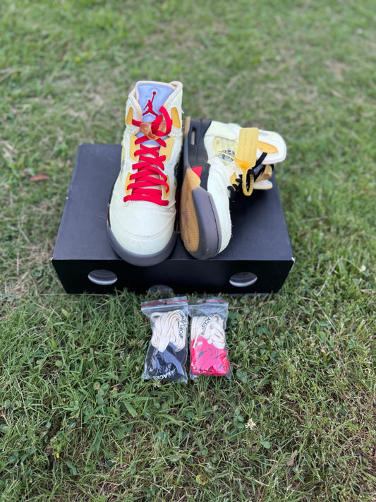 Jordan 5 Retro "Off-White Sail" Sz 11.5M