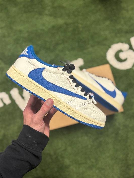 Jordan 1 Retro Low OG SP Fragment x Travis Scott Sail Military Blue (Sample)