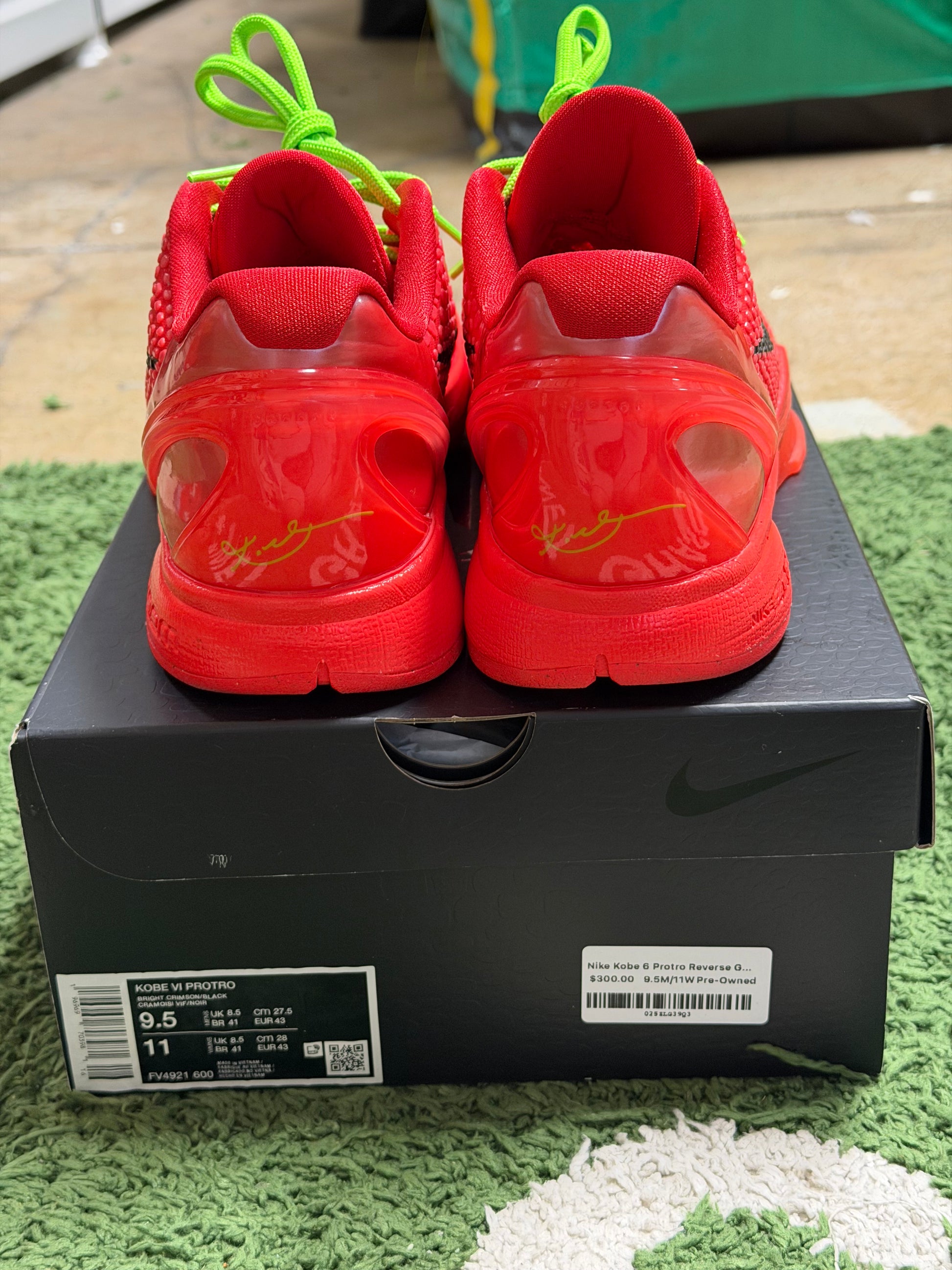 Nike Kobe 6 Protro Reverse Grinch