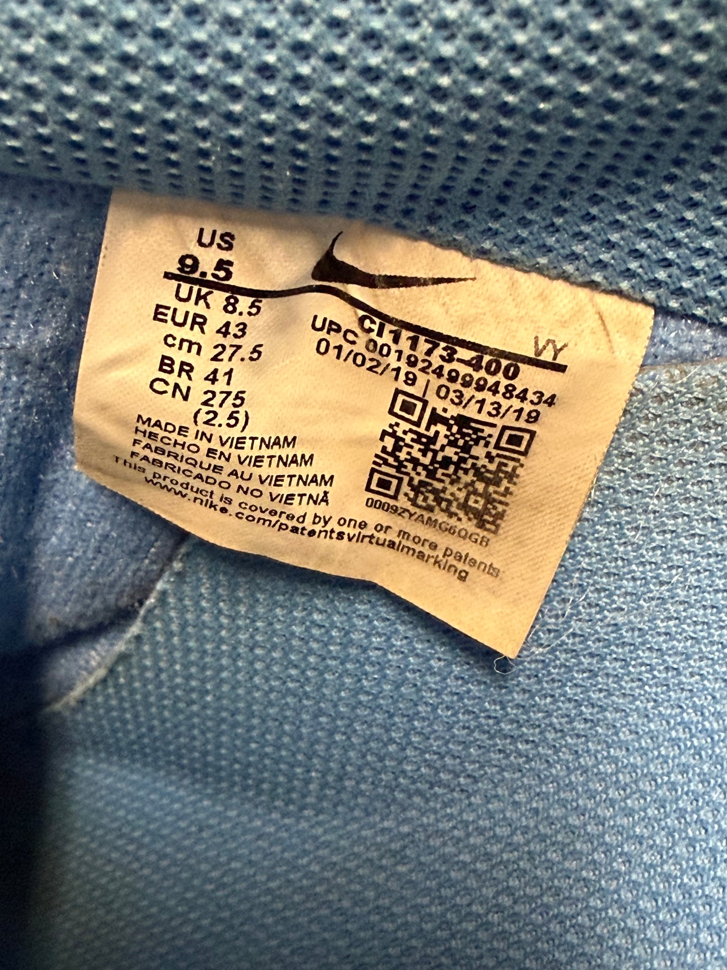 Nike Air Force 1 Low Off-White MCA University Blue