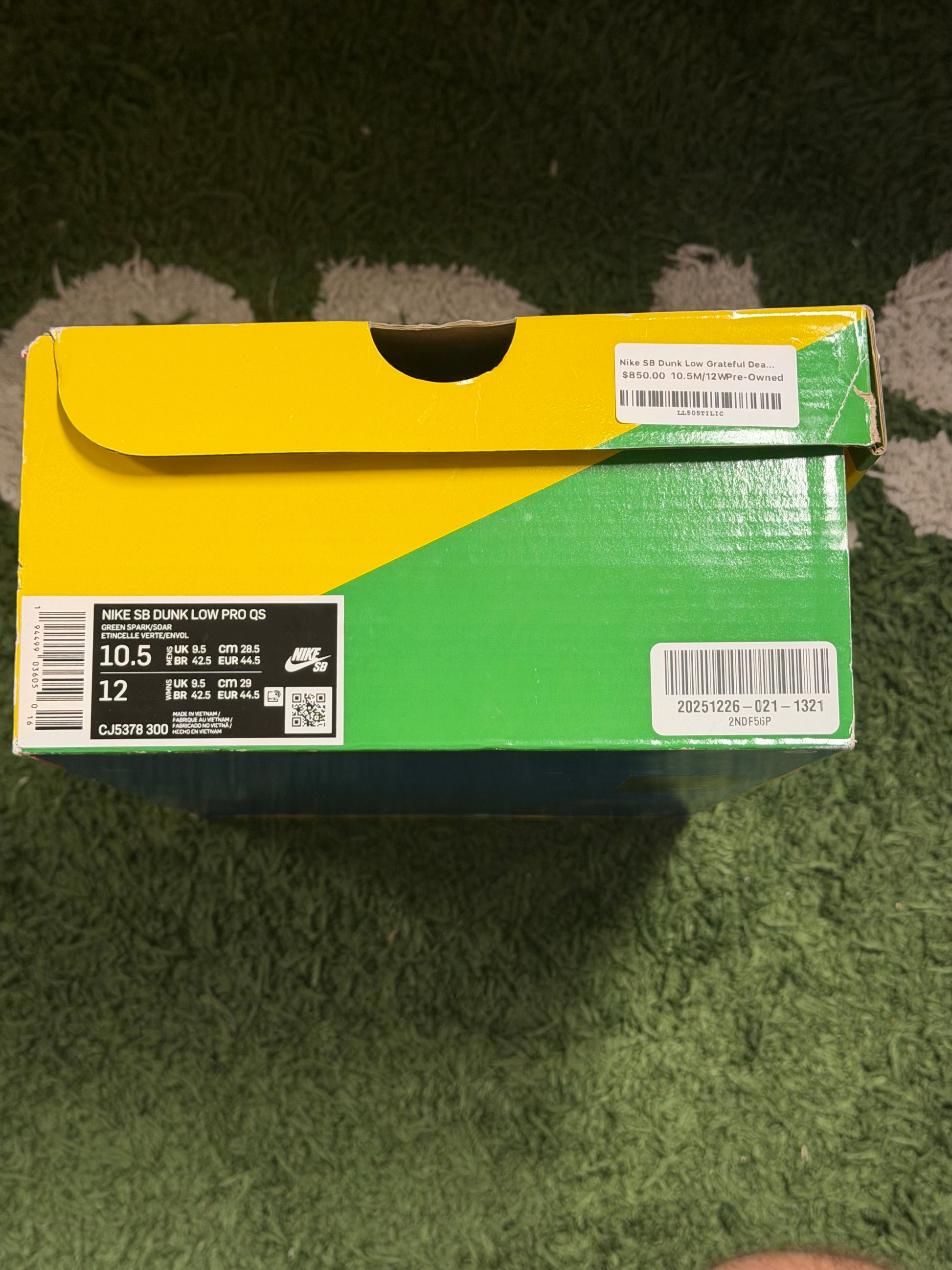 Nike SB Dunk Low Grateful Dead Bears Green