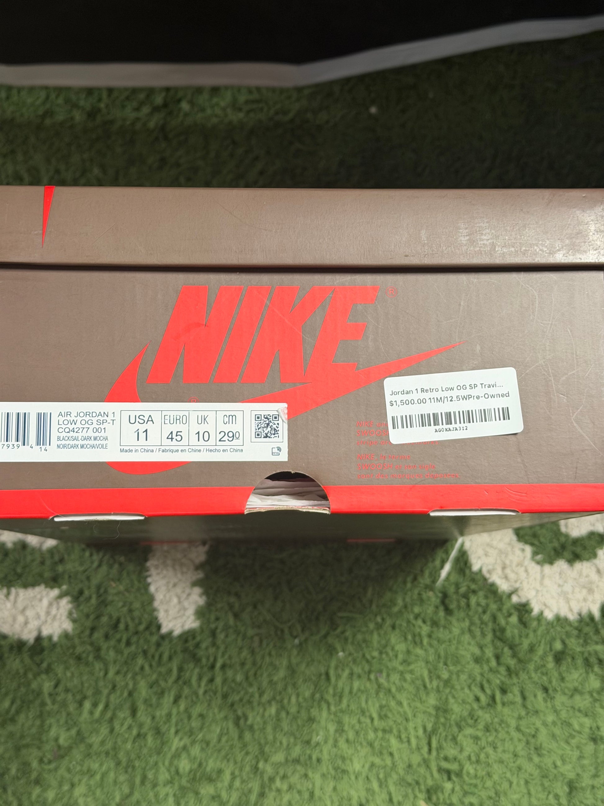 Jordan 1 Retro Low OG SP Travis Scott Mocha