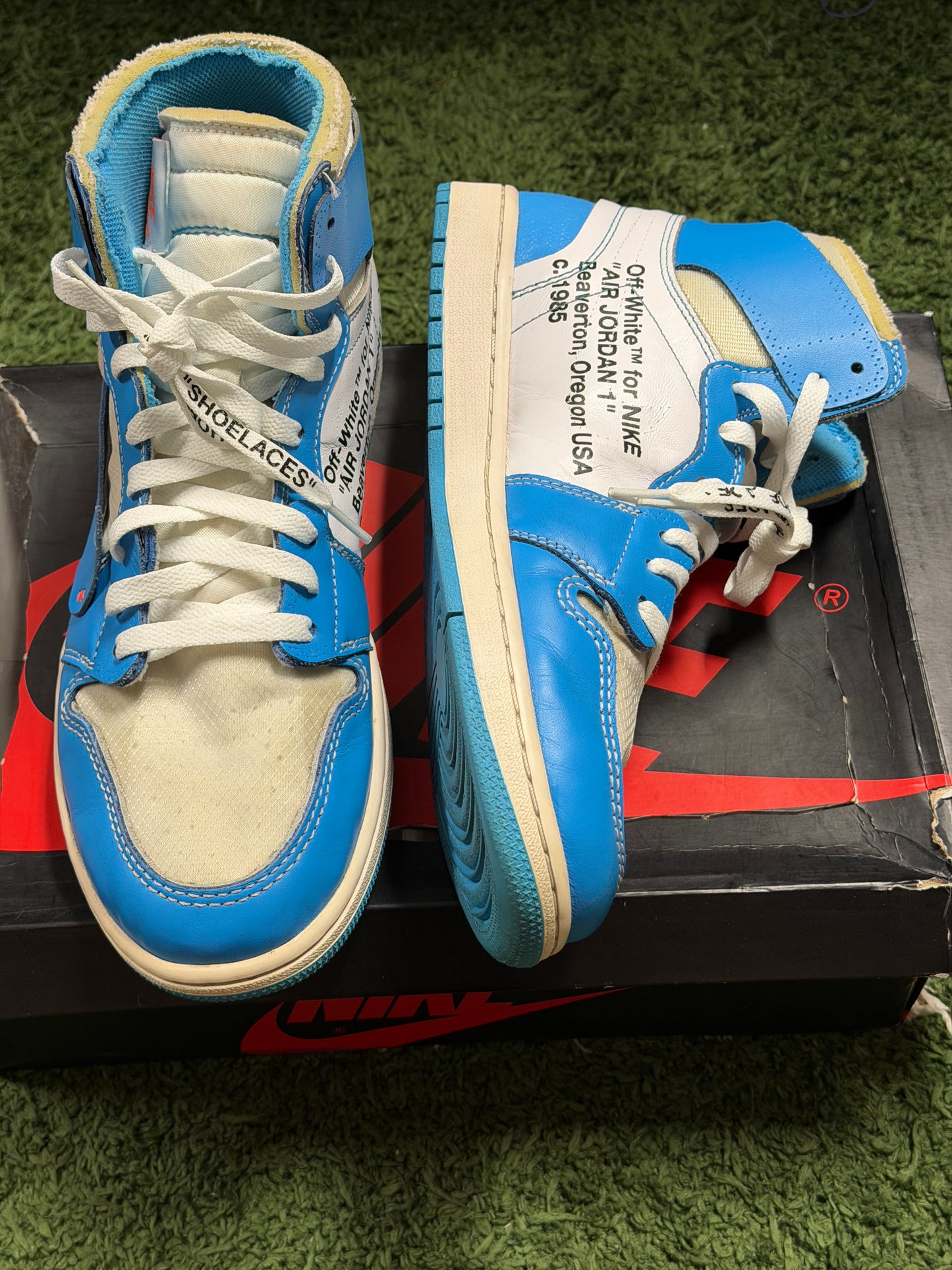 Jordan 1 Retro High Off-White University Blue