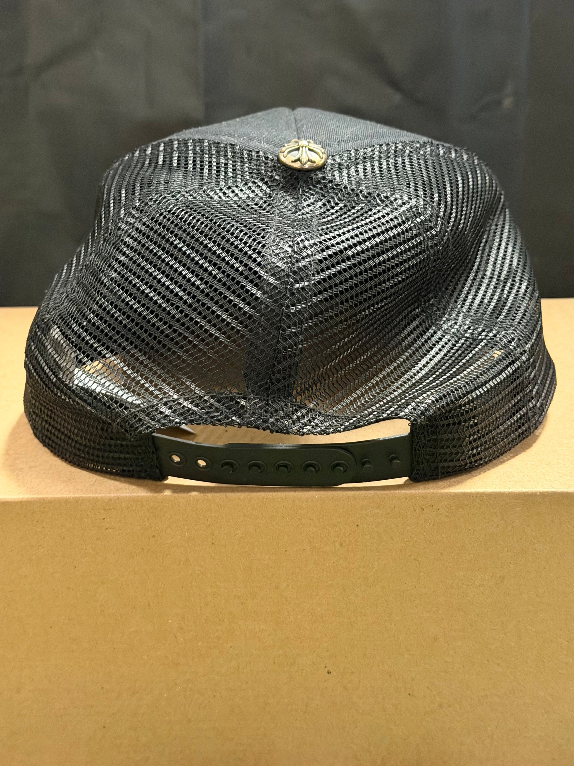 Chrome Hearts CH Las Vegas Trucker Hat Black/Black