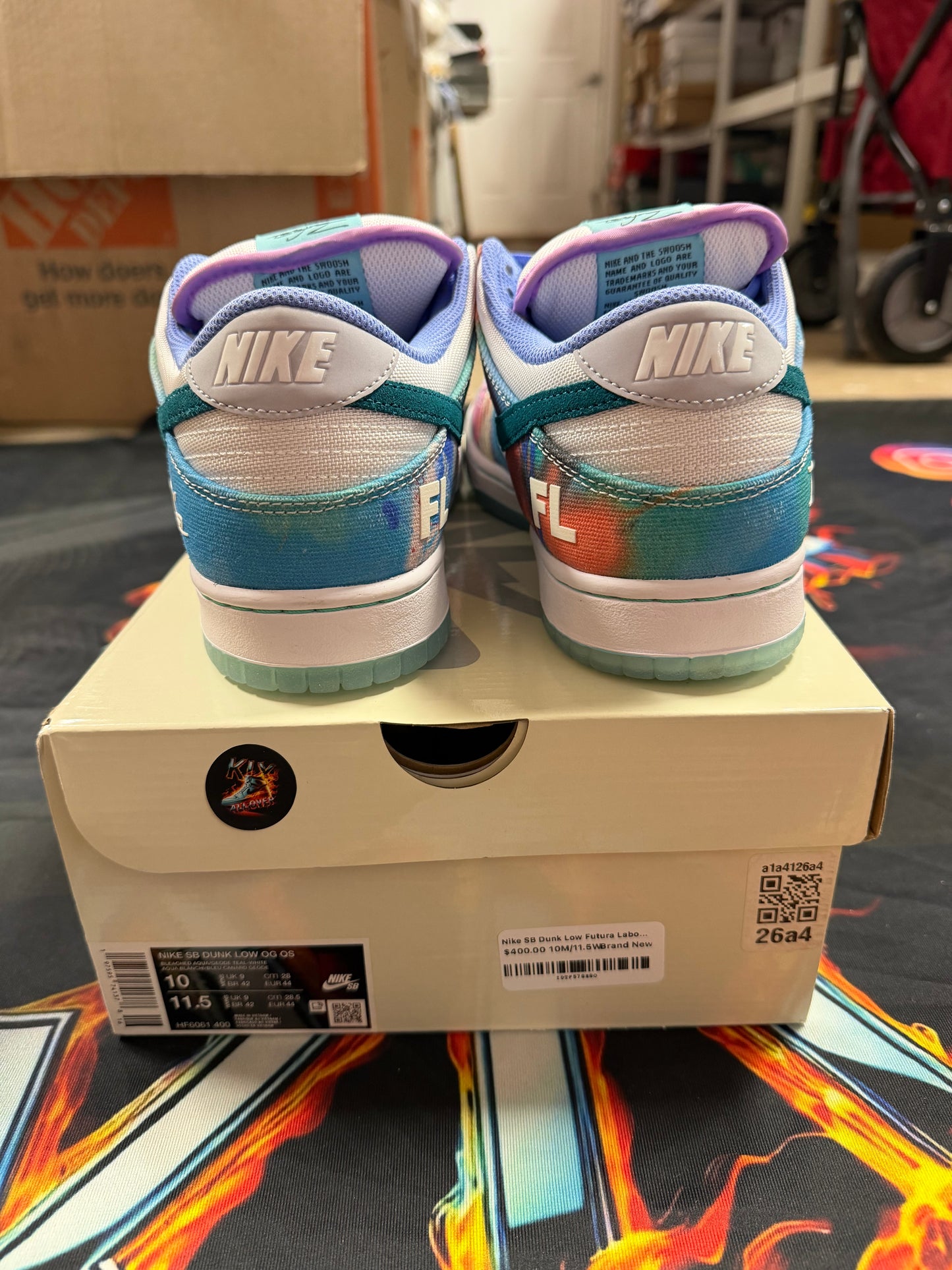 Nike SB Dunk Low Futura Laboratories Bleached Aqua